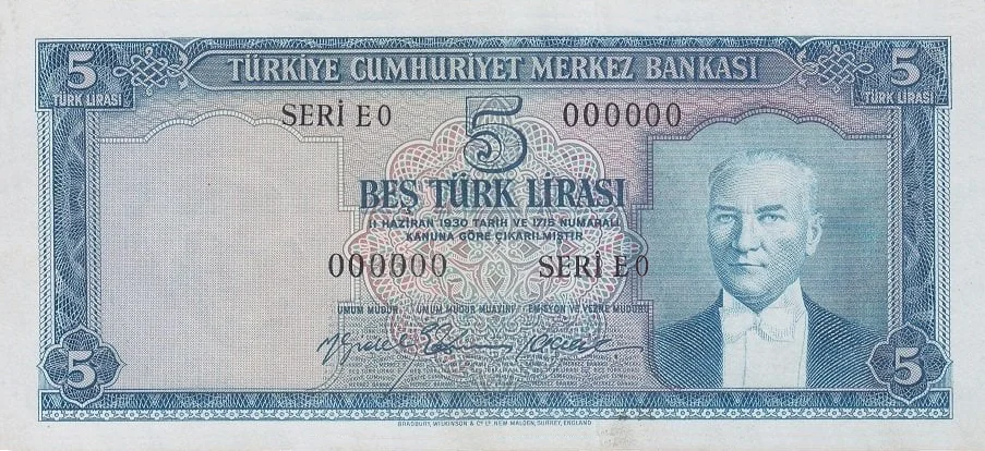 5 Türk Lirası (E5-Tertip II)